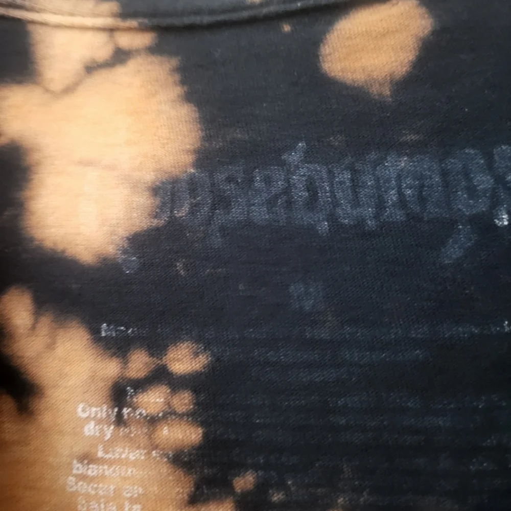 Goosebumps Black Bleached Boxy Crop Top Y2K Horroland Monster Shirt M - Picture 2 of 4